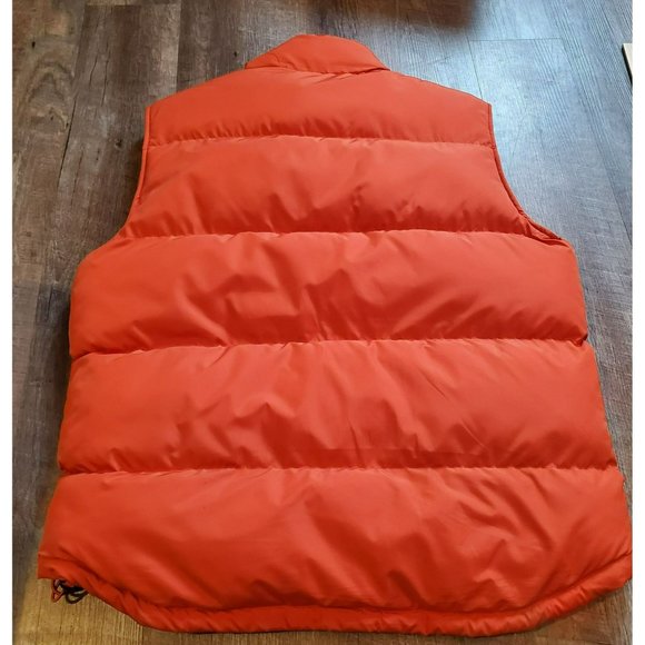 St Johns Bay Orange Puffer Vest Jacket Size MEDIUM Back to the Future Zipper / S - Picture 2 of 8